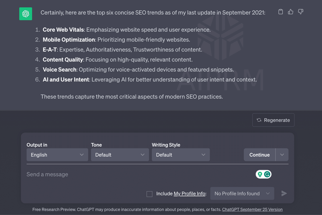 How to use ChatGPT for keyword research - QWERTYLABS